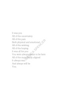 It Was You Poem