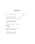 One Day (Christmas Poem)