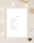 One Day (Christmas Poem)