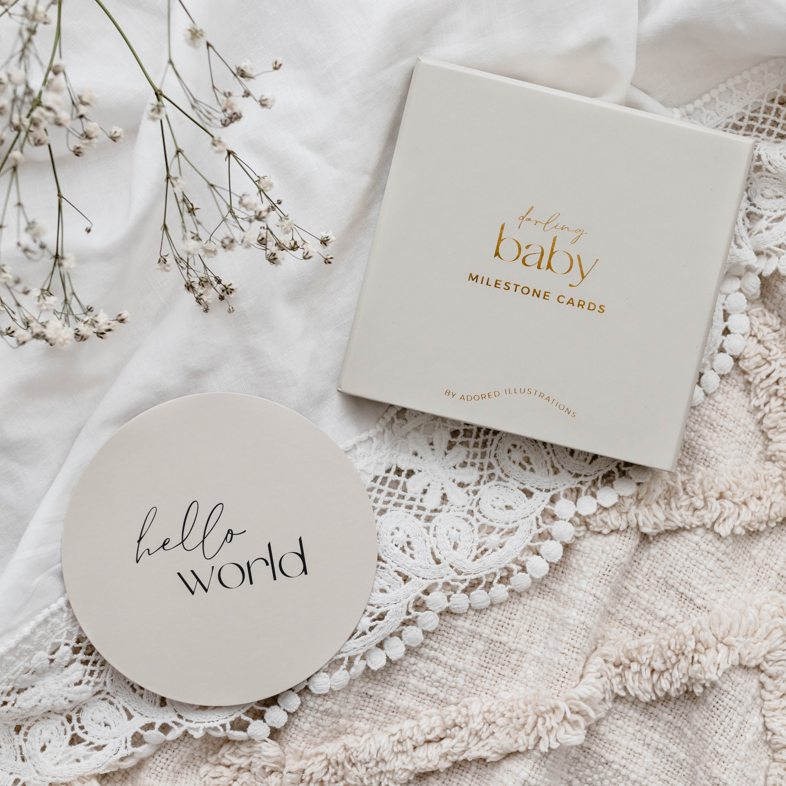 Darling Baby Milestone Cards – Adored Illustrations