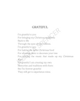 Grateful (Christmas Poem)