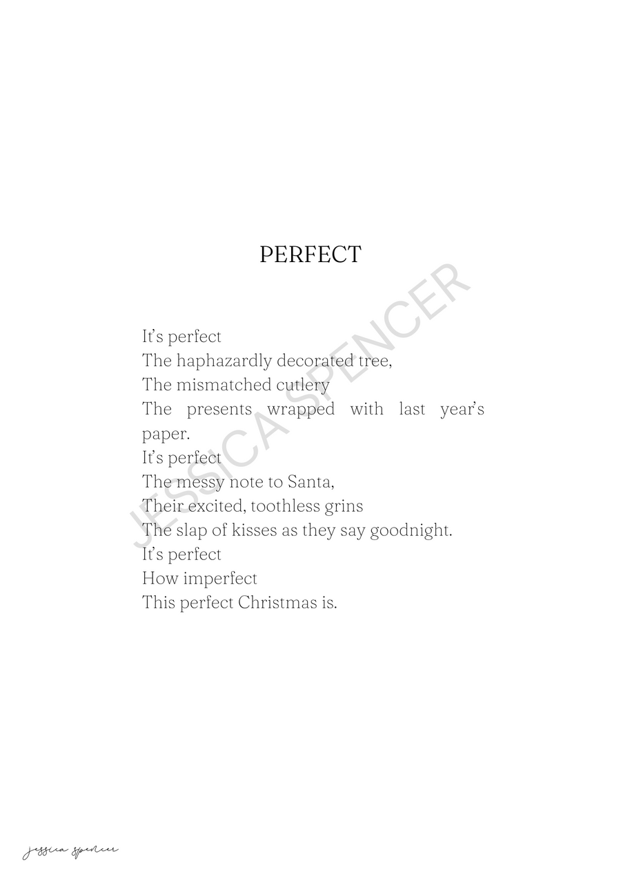 Perfect (Christmas Poem)