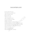Daughter's Love Poem