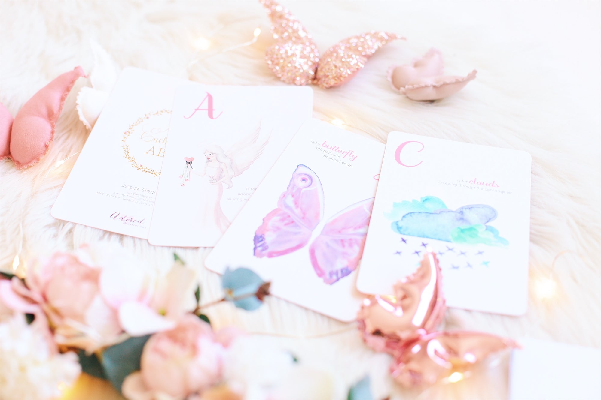 The Enchanting ABC Flash Cards beautiful abc kids book