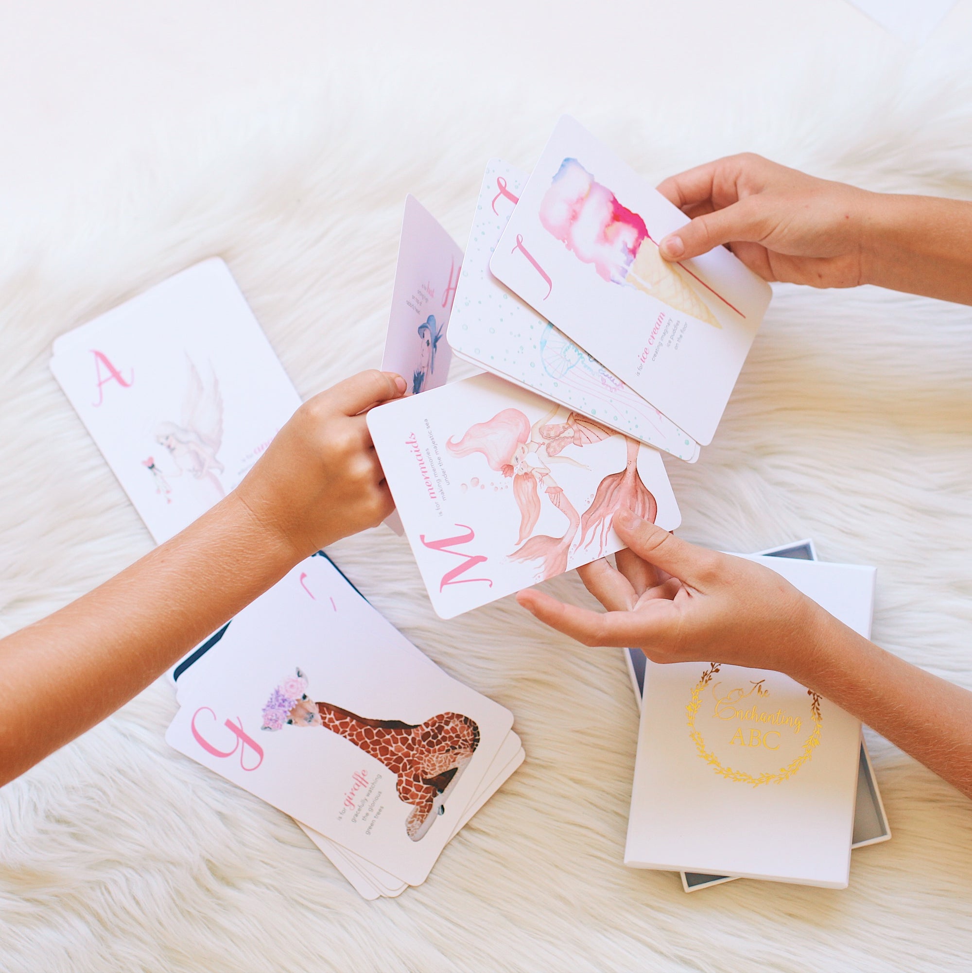 The Enchanting ABC Flash Cards beautiful abc kids book
