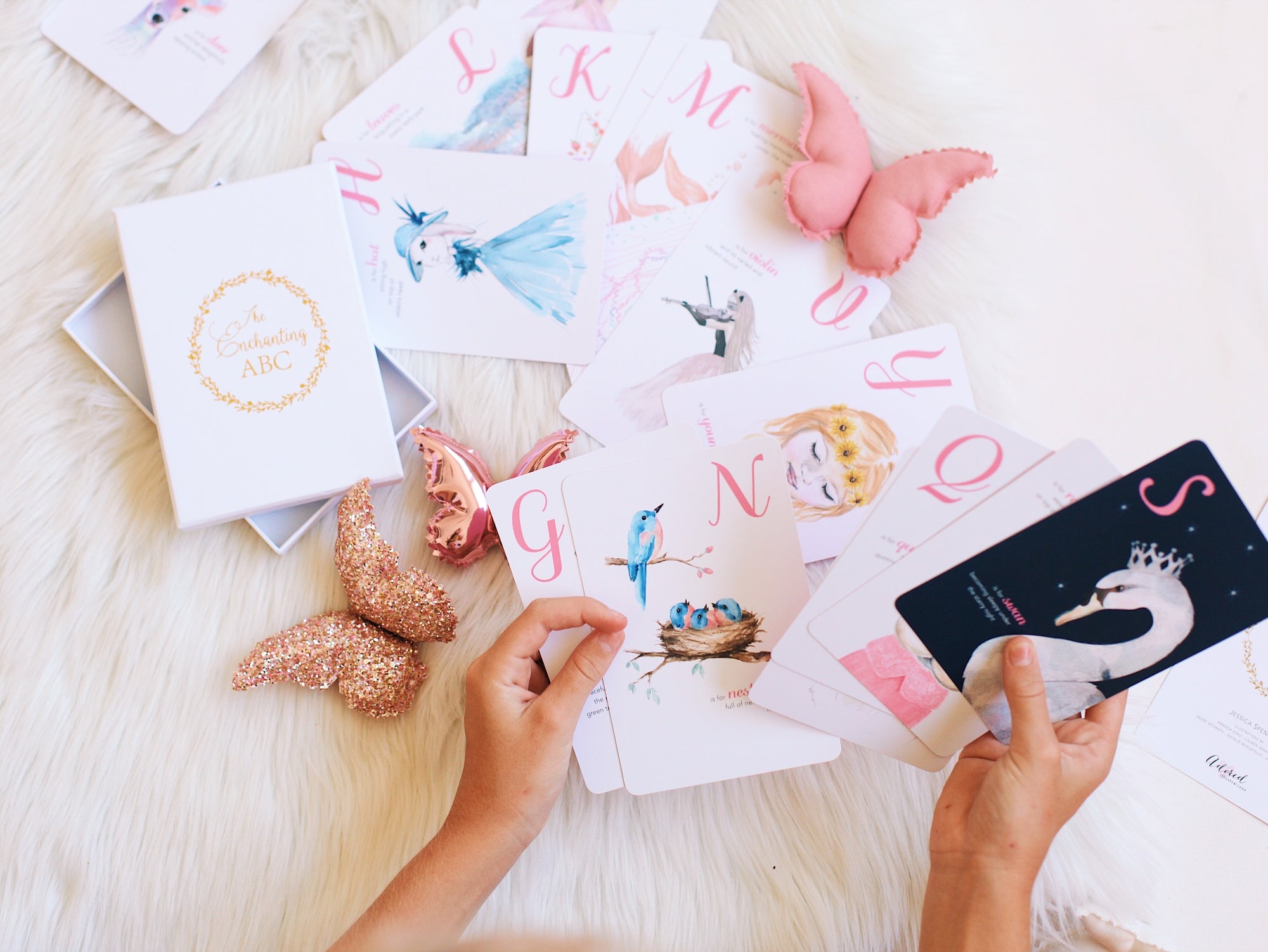 The Enchanting ABC Flash Cards beautiful abc kids book