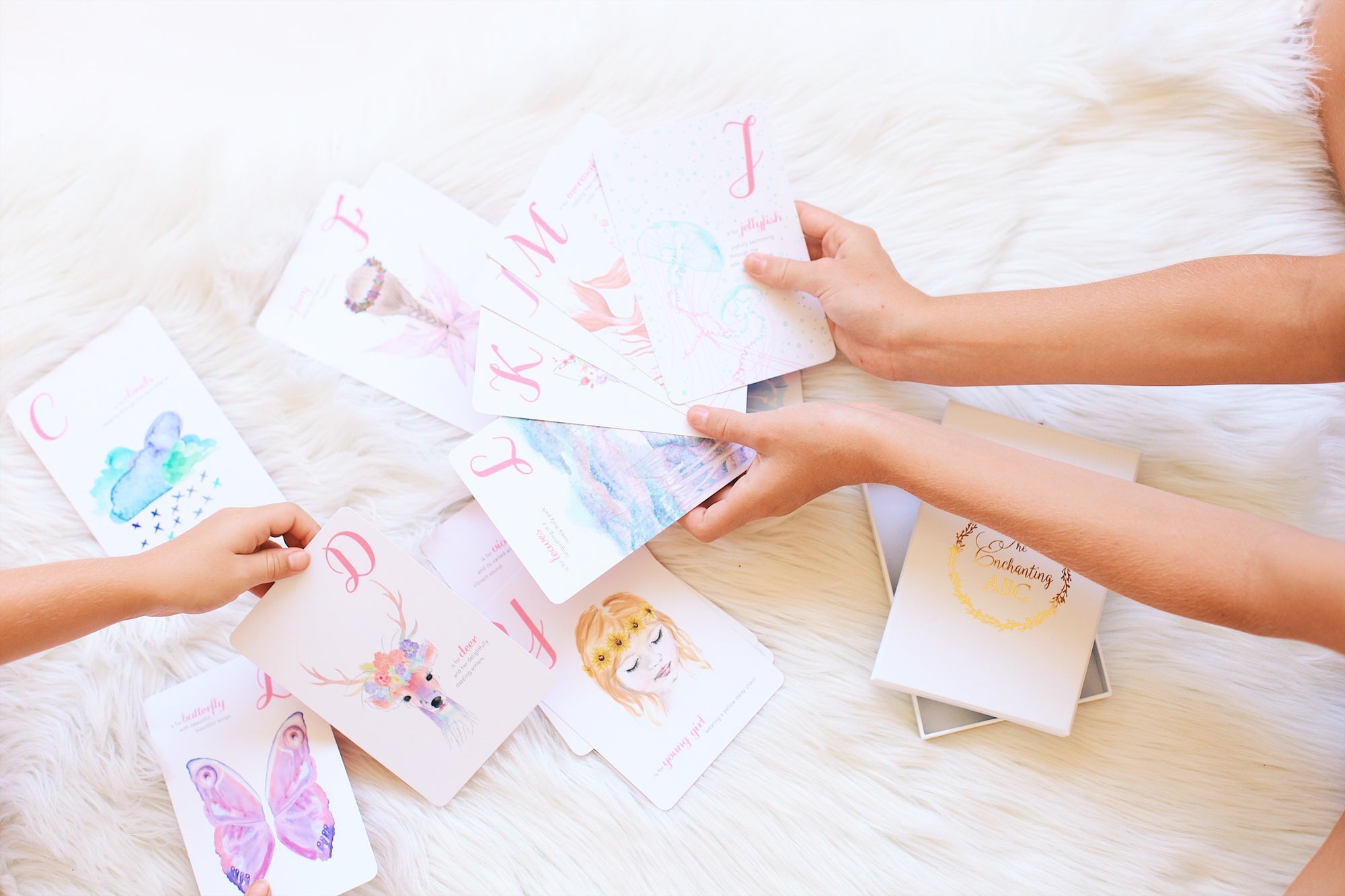 The Enchanting ABC Flash Cards beautiful abc kids book