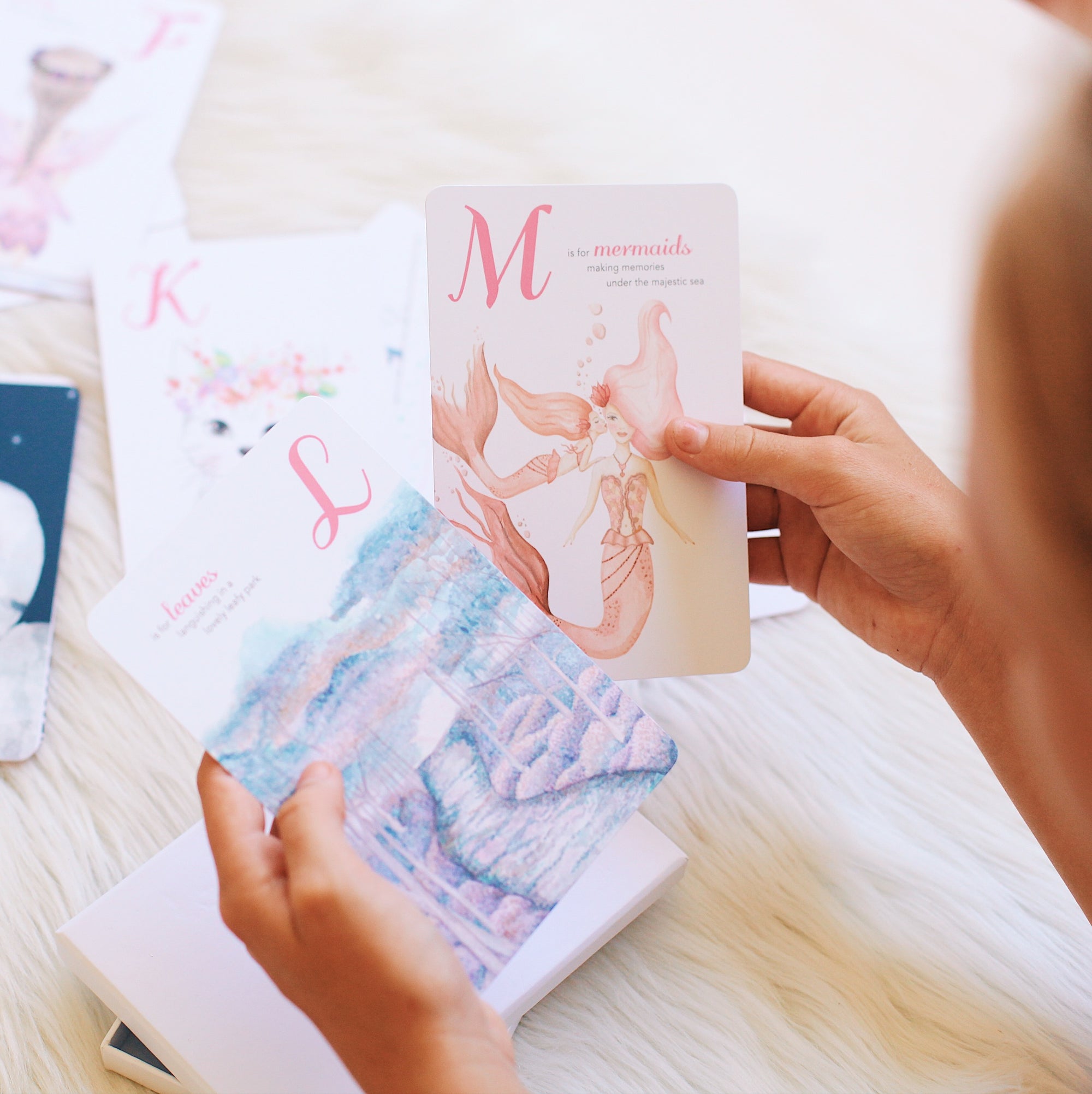 The Enchanting ABC Flash Cards beautiful abc kids book