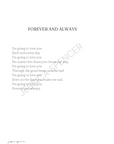 Forever and Always Poem